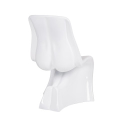 JH-072-1-HER.BIALY Krzesło HER białe - włókno szklane King Home