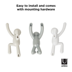 318165-023UMBRA wieszak ścienny BUDDY ciemnoszary - jasnoszary - biały King Home