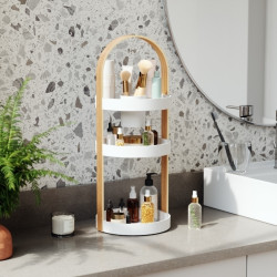 1015098-668UMBRA organizer na kosmetyki BELLWOOD biały naturalny King Home