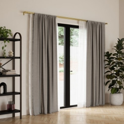 1014557-104UMBRA podwójny karnisz  CAPPA 91 - 168 cm złoty King Home