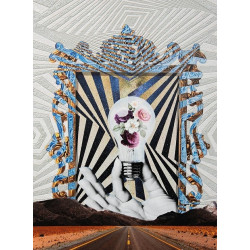 KH1501100254Obraz TURN LIFE ON 88x110 cm King Home