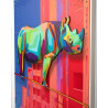 KH1501100255Obraz RHINO IN THE CITY 88x110 cm King Home