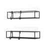 1018615-040UMBRA zestaw 2 półek prysznicowych        CUBIKO czarny King Home