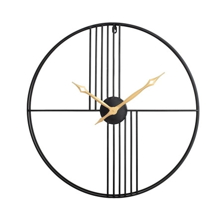 52815KARE zegar STRINGS 60 czarno-złoty King Home