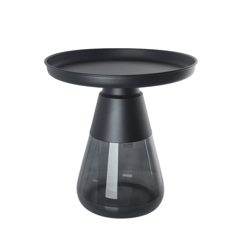 87471KARE stolik BOTTIGLIA SMOKE 50 czarny King Home