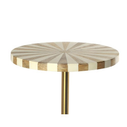 86571KARE stolik DOMERO CIRQUE 25 biało-złoty King Home