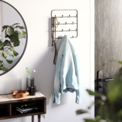 1004045-048UMBRA wieszak ścienny ESTIQUE czarny orzech King Home