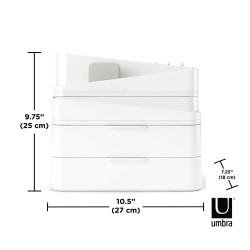 1019198-910UMBRA organizer kosmetyków GLAM LARGE biały King Home