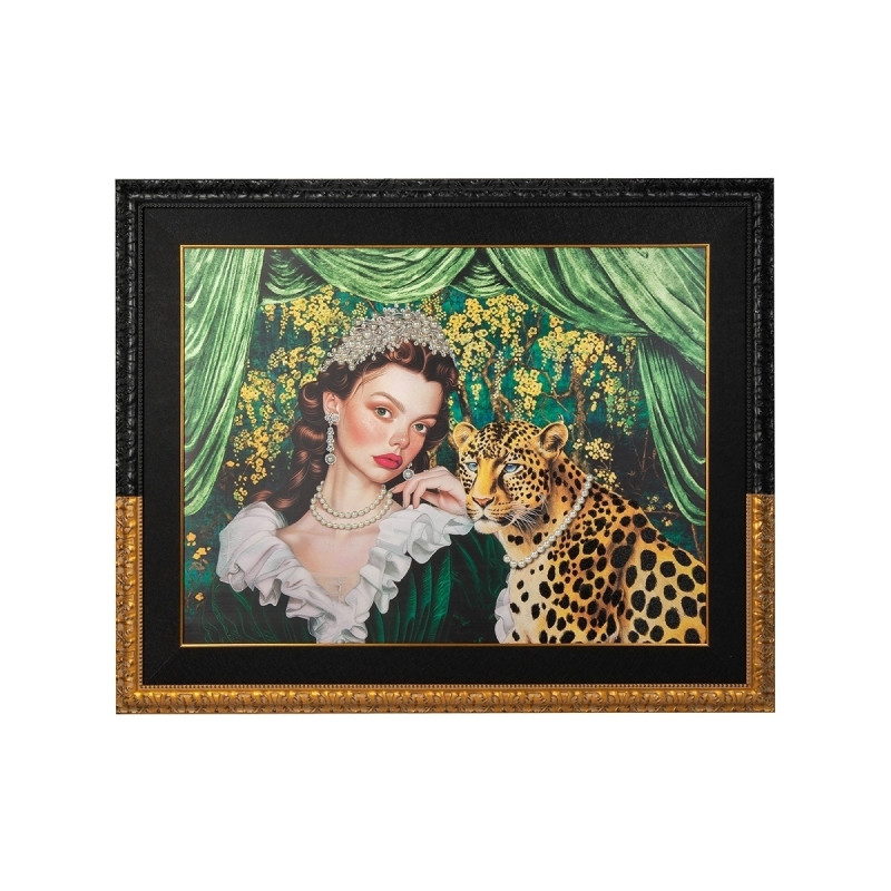 KH1501100250Obraz PEARLS LEOPARD 150x120 cm King Home