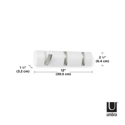 318853-660UMBRA wieszak na ubrania FLIP 3 biały King Home