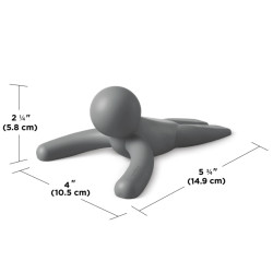 1013258-149UMBRA stoper do drzwi BUDDY ciemno szary King Home