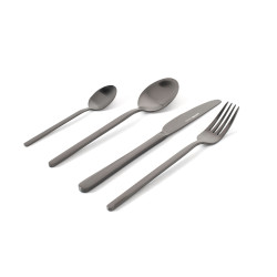 52633KARE zestaw sztućców GLORIA MATT BLACK    16 szt. King Home