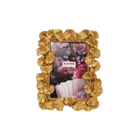 56499KARE ramka na zdjęcia GINKGO LEAF 17x20   cm złota King Home