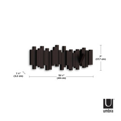 318211-213UMBRA wieszak na ubrania STICKS espresso King Home