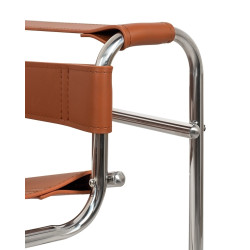 KH1501100293Fotel IVAN brązowy - ekoskóra King Home