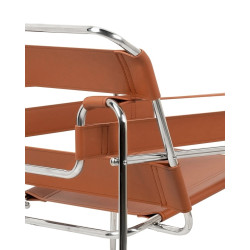 KH1501100293Fotel IVAN brązowy - ekoskóra King Home