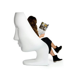 JH-035 Fotel NEMO FACE CHAIR biały - włókno szklane King Home