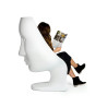 JH-035 Fotel NEMO FACE CHAIR biały - włókno szklane King Home
