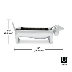 299245-158UMBRA stojak na pierścionki DACHSIE chromowany King Home