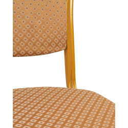 KH1501100308Krzesło bankietowe HERA beżowe / złote King Home