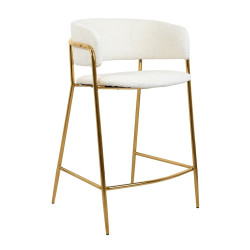 KH13011001220Krzesło barowe DELTA 65 białe King Home