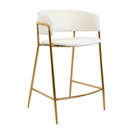 KH13011001220Krzesło barowe DELTA 65 białe King Home