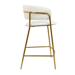 KH13011001220Krzesło barowe DELTA 65 białe King Home