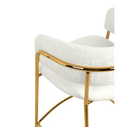 KH13011001220Krzesło barowe DELTA 65 białe King Home