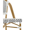 KH1501100288Krzesło CAFE PARIS białe rattan King Home