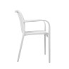 KH1501100315MODESTO krzesło Strips białe -            polipropylen King Home