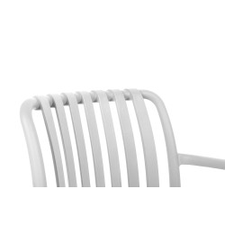 KH1501100315MODESTO krzesło Strips białe -            polipropylen King Home
