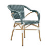 KH1501100286Krzesło CAFE MIRAMAR turkus / morski      rattan King Home