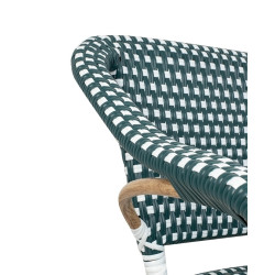 KH1501100286Krzesło CAFE MIRAMAR turkus / morski      rattan King Home