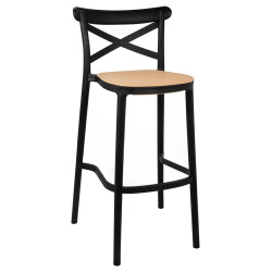 KH010100234 Krzesło barowe COUNTRY czarne King Home