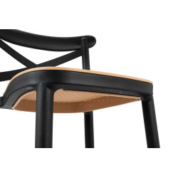 KH010100234 Krzesło barowe COUNTRY czarne King Home