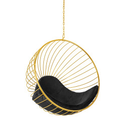 PH5994 Fotel wiszący GABBIA złoty King Home