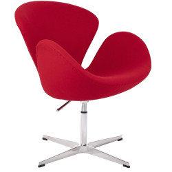 JH028.RED.17.LIFT Fotel SWAN PREMIUM regulowany czerwony King Home