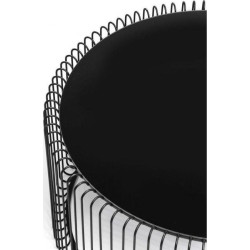 79577 KARE zestaw stolików kawowych WIRE czarny King Home