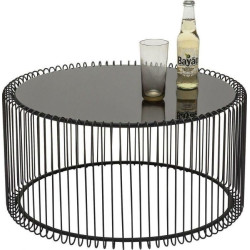 79577 KARE zestaw stolików kawowych WIRE czarny King Home