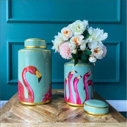 61764 KARE słoik dekoracyjny FLAMINGOS 39cm King Home