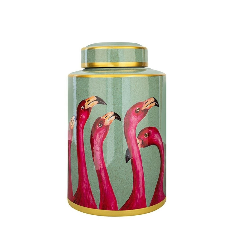 61762 KARE słoik dekoracyjny FLAMINGOS 29cm King Home