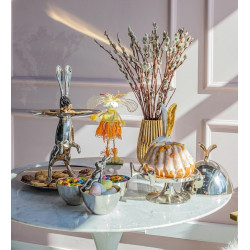 61348 KARE patera / klosz na ciasto BUNNY King Home