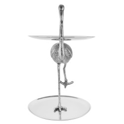 52057 KARE patera / etażerka FLAMINGO srebrna King Home