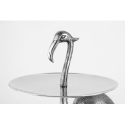 52057 KARE patera / etażerka FLAMINGO srebrna King Home