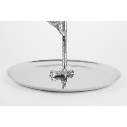 52057 KARE patera / etażerka FLAMINGO srebrna King Home