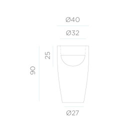 LUMBM090TWLNW NEW GARDEN donica BAMBU 90 BATTERY biała King Home