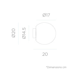 LUMBL020OPNW NEW GARDEN lampa ścenna BULY 20 WALL King Home