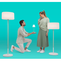 LUMCHLPLTSSNW NEW GARDEN lampa podłogowa CHLOE PLANT SOLAR SMARTTECH WOOD King Home