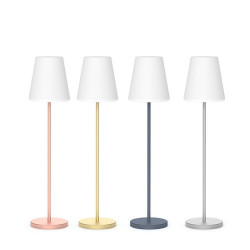 LUMLLS120BRSSNW NEW GARDEN lampa podłogowa LOLA SLIM 120 SOLAR & BATTERY brass King Home