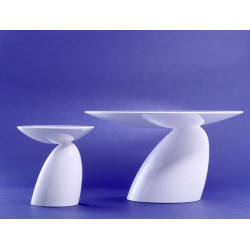 JH-064 Stolik FUNGO biały -  włókno szklane King Home